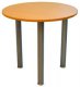 Table ronde hêtre/alu Diam. 76 cm