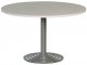 Table ronde grise pied alu